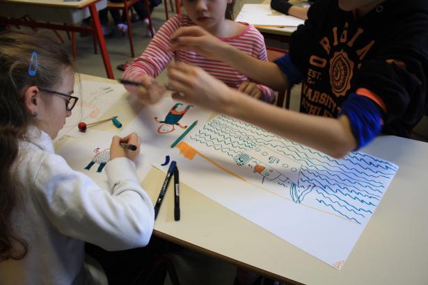 ATELIER-3- "Écouter une voix, imaginer, dessiner!“