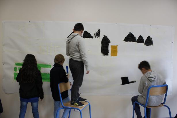 Quelques étapes de la Fresque animée