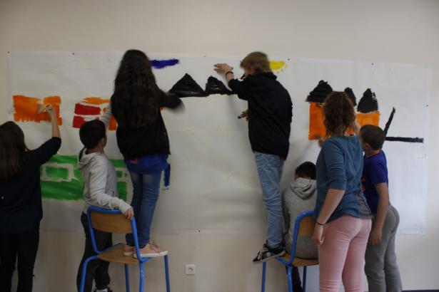 Quelques étapes de la Fresque animée