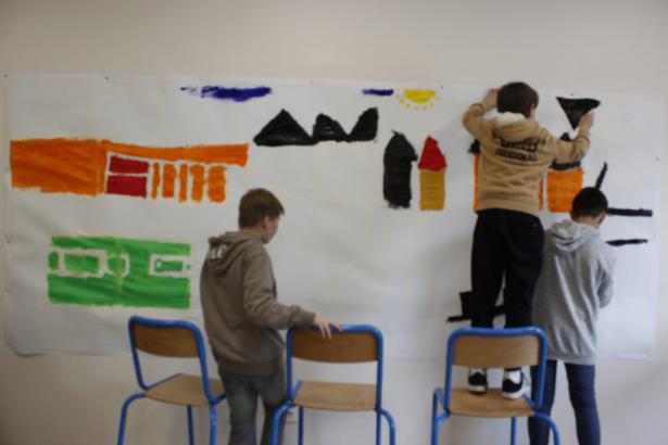 Quelques étapes de la Fresque animée