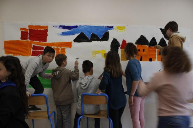 Quelques étapes de la Fresque animée