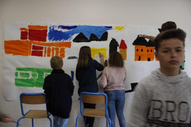 Quelques étapes de la Fresque animée