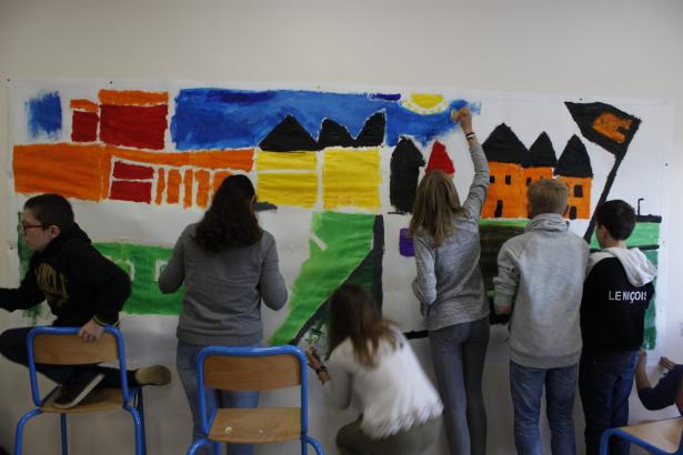 Quelques étapes de la Fresque animée