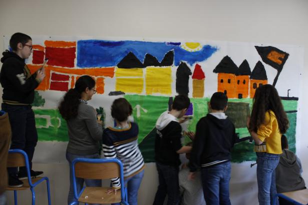 Quelques étapes de la Fresque animée