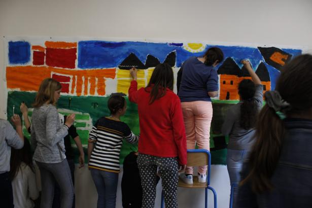 Quelques étapes de la Fresque animée