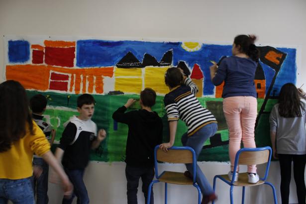 Quelques étapes de la Fresque animée