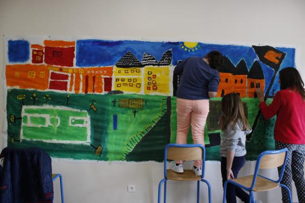 Quelques étapes de la Fresque animée