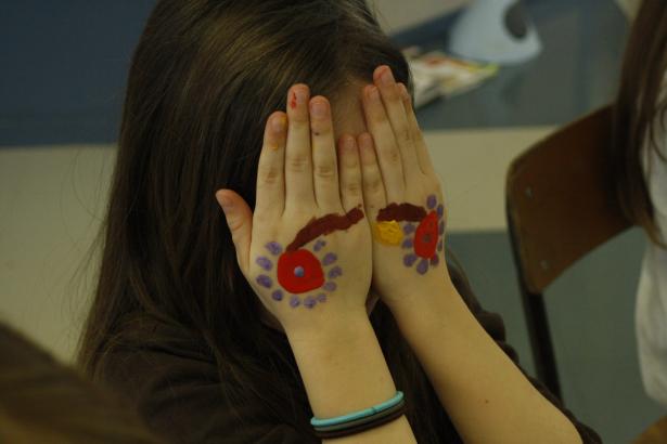 Les yeux sur les mains