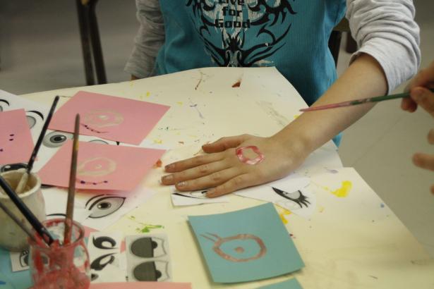 Les yeux sur les mains