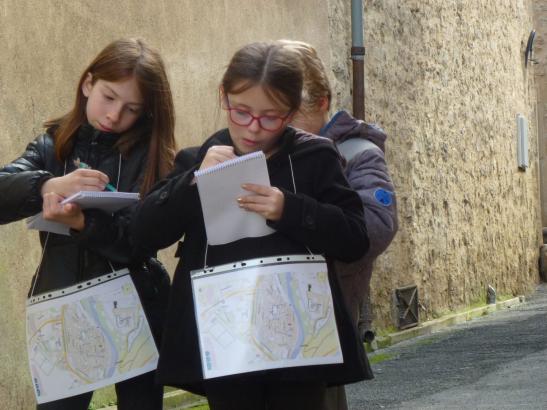 Premier parcours dans le village