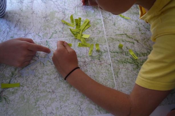 Les CM1 prennent part à l'identification du territoire de la Châtaigneraie