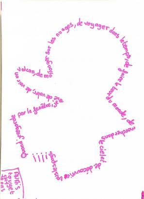 Calligramme d'Anaïs, Ecole des Fleurs