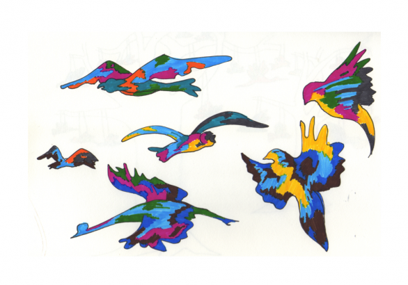 Différents exemples d'oiseaux