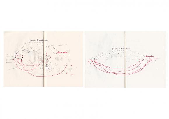 Flux des objets vers la mer, de la cartographie vers l'extérieur de sa structure porteuse, des éléments d'architecture hors de leur cadre habituel.