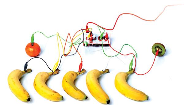 Mise en situation d'usage du makey makey.