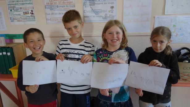 Récitation ornithologique de l'Accenteur mouchet, avec Guillaume, Yanis, Elisa et Elyne. 