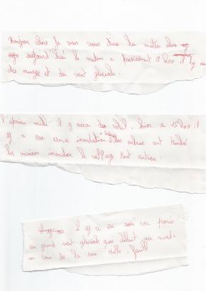 Des écrits et des dessins