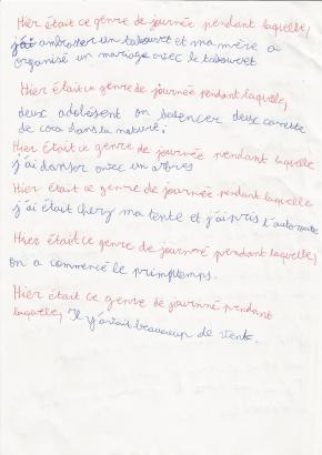 Des écrits et des dessins