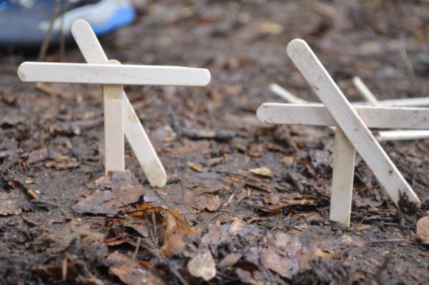 la partie construction en forêt