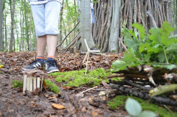 la partie construction en forêt