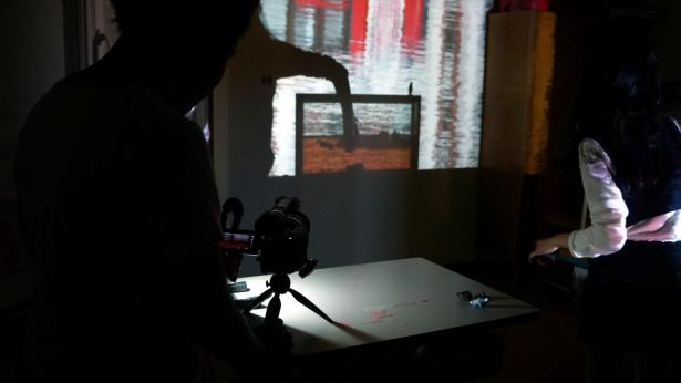 Aquarium studio – projection