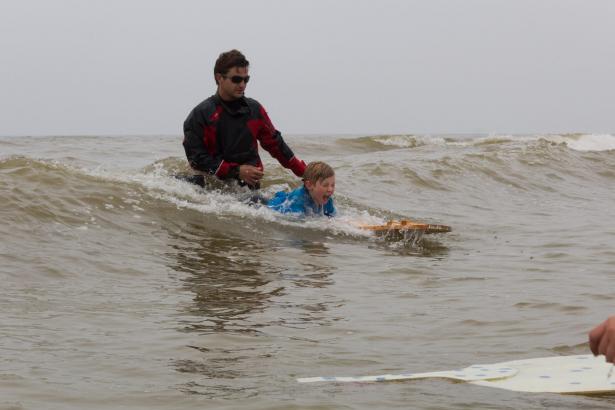 Test des objets de glisse dans les vagues de Pourville