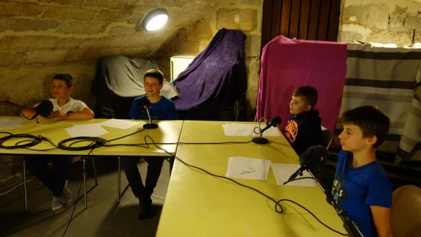 Les Chardonnerets, toujours aussi élégants faces aux micros !