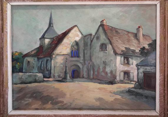 Éléphant 1er érigé sur la place de l'église avec nouveaux vitraux