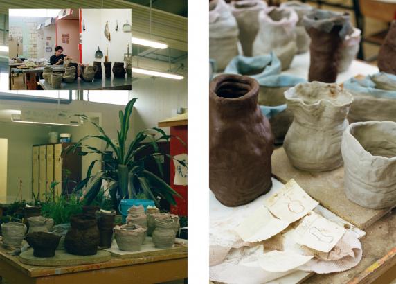 Petit à petit les vases se montent et se lissent !