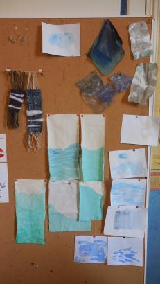 Les CM à la découverte de l'atelier de "l'artiste"