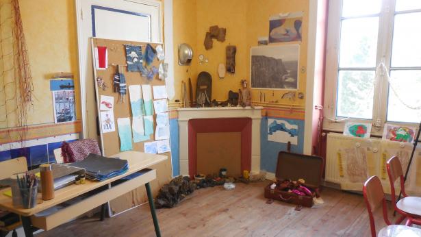 Les CM à la découverte de l'atelier de "l'artiste"