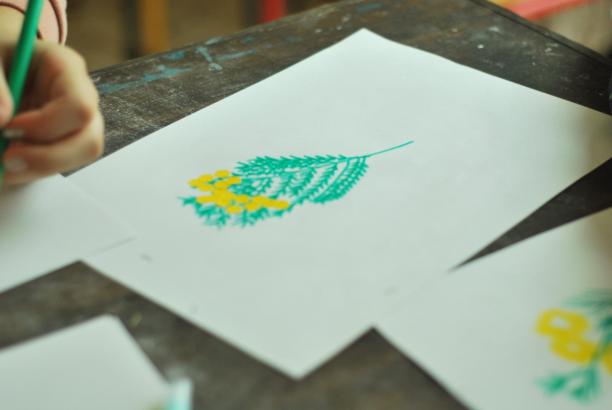 DESSINS D’ENFANTS : Graphique mimosa