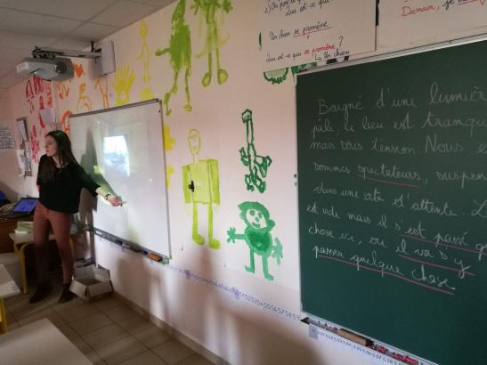 Animation de la discussion en classe © Mathieu Moncomble