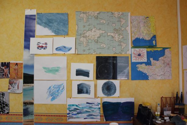 Les CM à la découverte de l'atelier de "l'artiste"