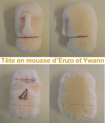 Tête en mousse - Evolution