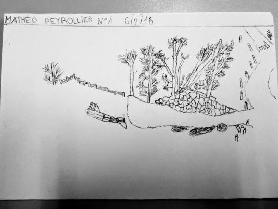 Dessiner depuis la cour