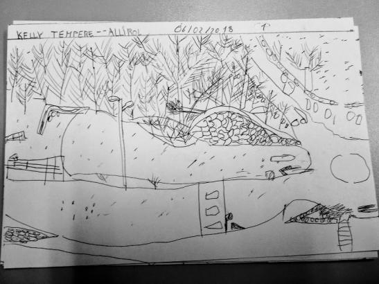 Dessiner depuis la cour