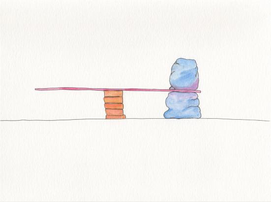 Croquis, aquarelle, format A4, 2018, recherche autour de lestes en latex et d'assemblages