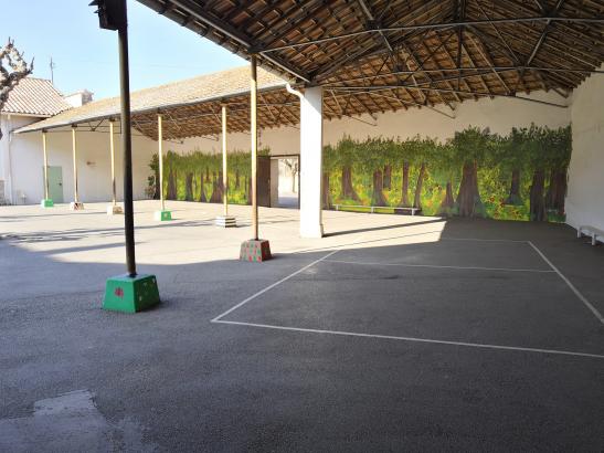 Lou Malhoulet école cour de récréation repérages Pâtissez-tapissez!