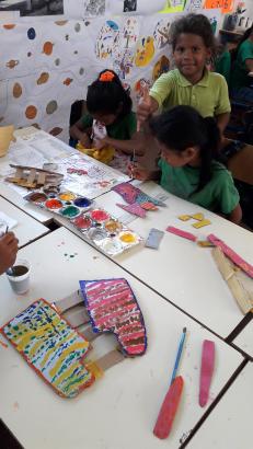 Fabrication, peinture, collage