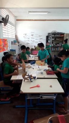 Fabrication, peinture, collage