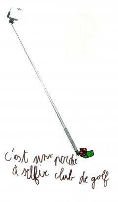 Selfie-stick club de golf