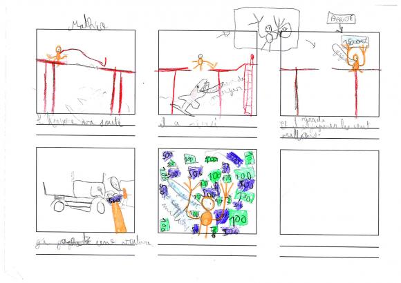 story board enfant parcours gagnant