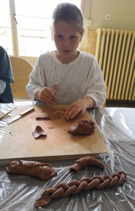 pâtissez-tapissez! viennoiseries argile croissants Lou Malhoulet