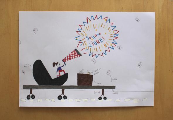 parader_haranguer la foule_char_dessin_enfant_création en cours_Héloïse_Dravigney