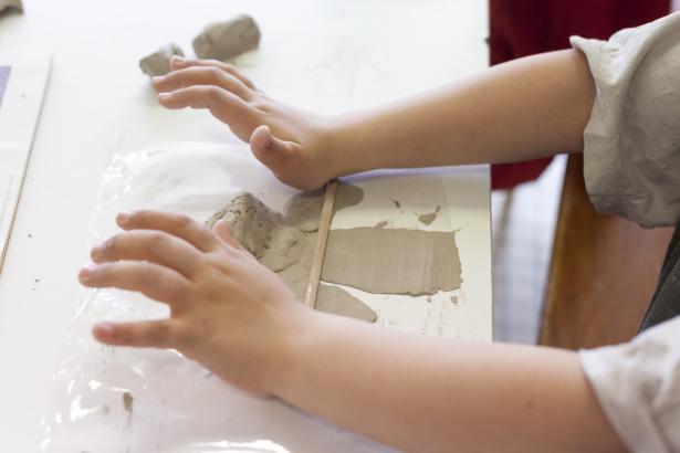 Inès Dobelle, Résidence, Création en cours, école Henri Schmitt, Mayenne, sculpture