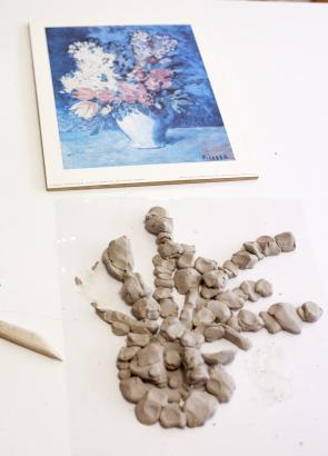 Inès Dobelle, Résidence, Création en cours, école Henri Schmitt, Mayenne, sculpture
