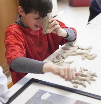 Inès Dobelle, Résidence, Création en cours, école Henri Schmitt, Mayenne, sculpture