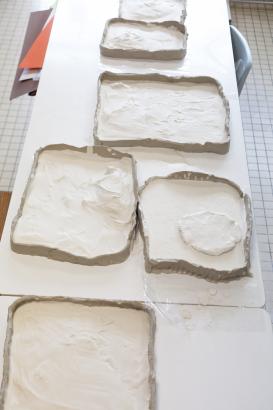 Inès Dobelle, Résidence, Création en cours, école Henri Schmitt, Mayenne, sculpture