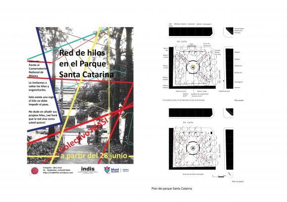 Réseau en fil dans le parc Santa Catarina